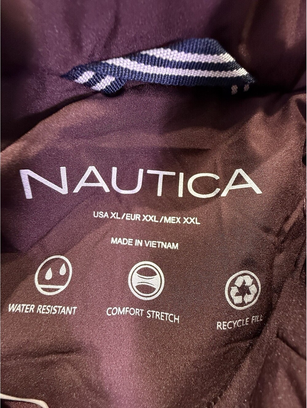 NWOT Nautica Women’s Puffer Jacket Size XL Burgundy - Picture 2 of 14